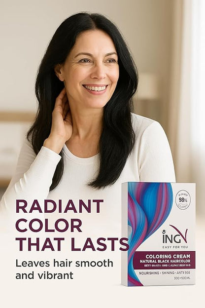 ING V Hair Color - Ammonia Free-Allergy Free  - 1000ml