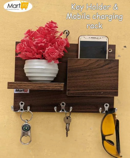 key rack & Coat Rack plus Mobile Charging Rack