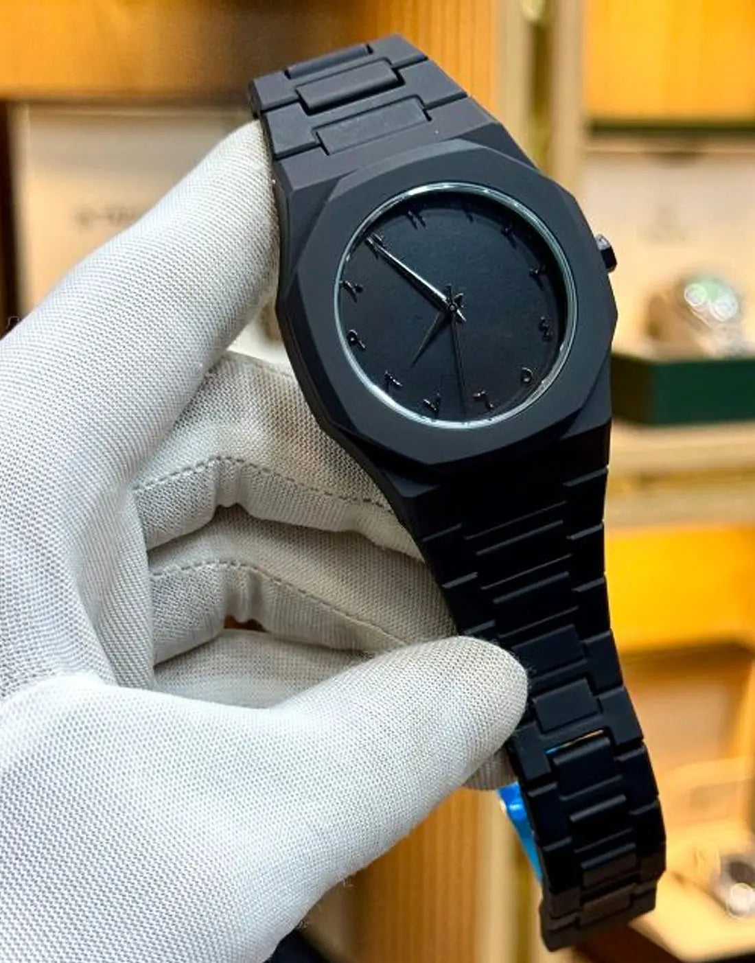 Trendy Arabic Aura Watch for Men Featuring Durable Fiber Chain